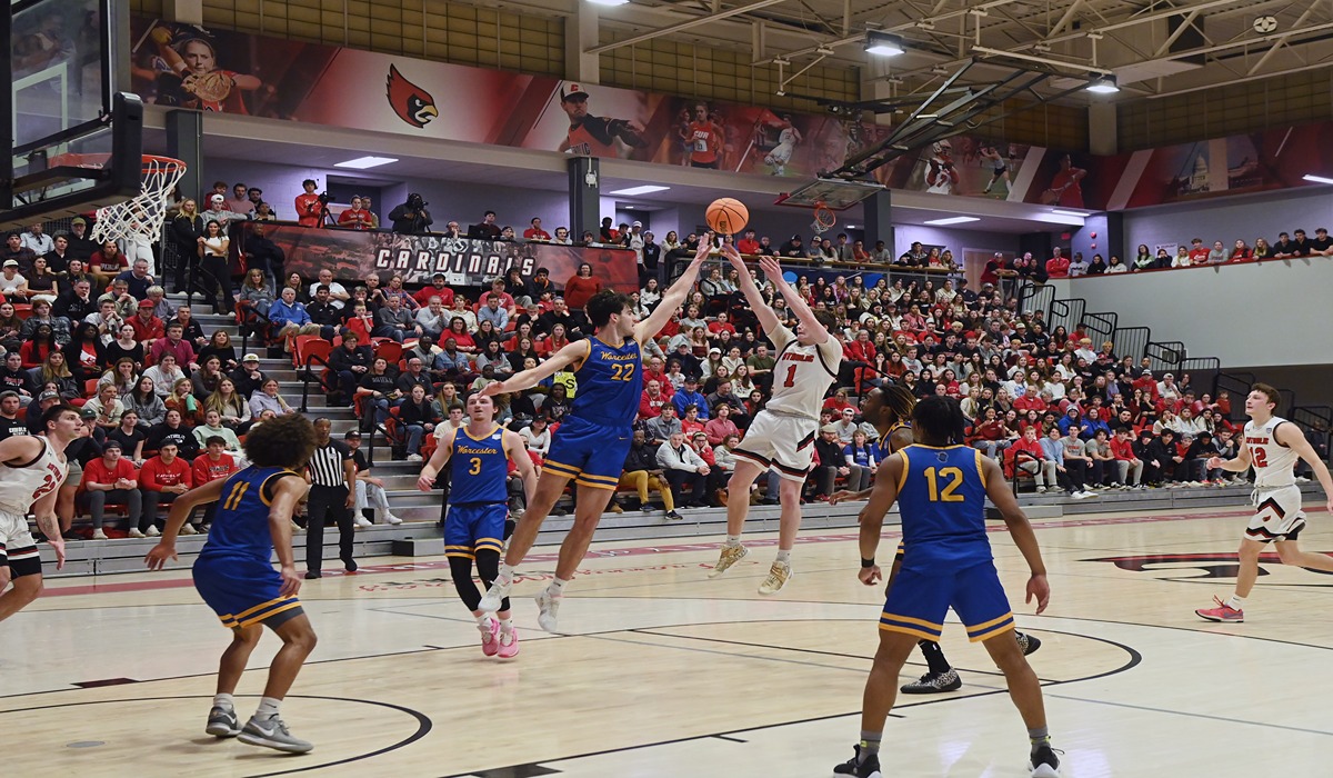 Junior Dan Buckley attempts a shot during his team's 75-72 win in the NCAA Tournament Friday. 