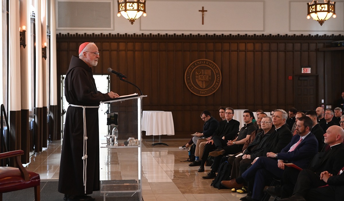 Boston Cardinal Se&#225;n O&#8217;Malley, spoke about necessary responses that should come from the Church and State to overcome the global immigration crisis at the James H. Provost Memorial Lecture March 22.&#160;