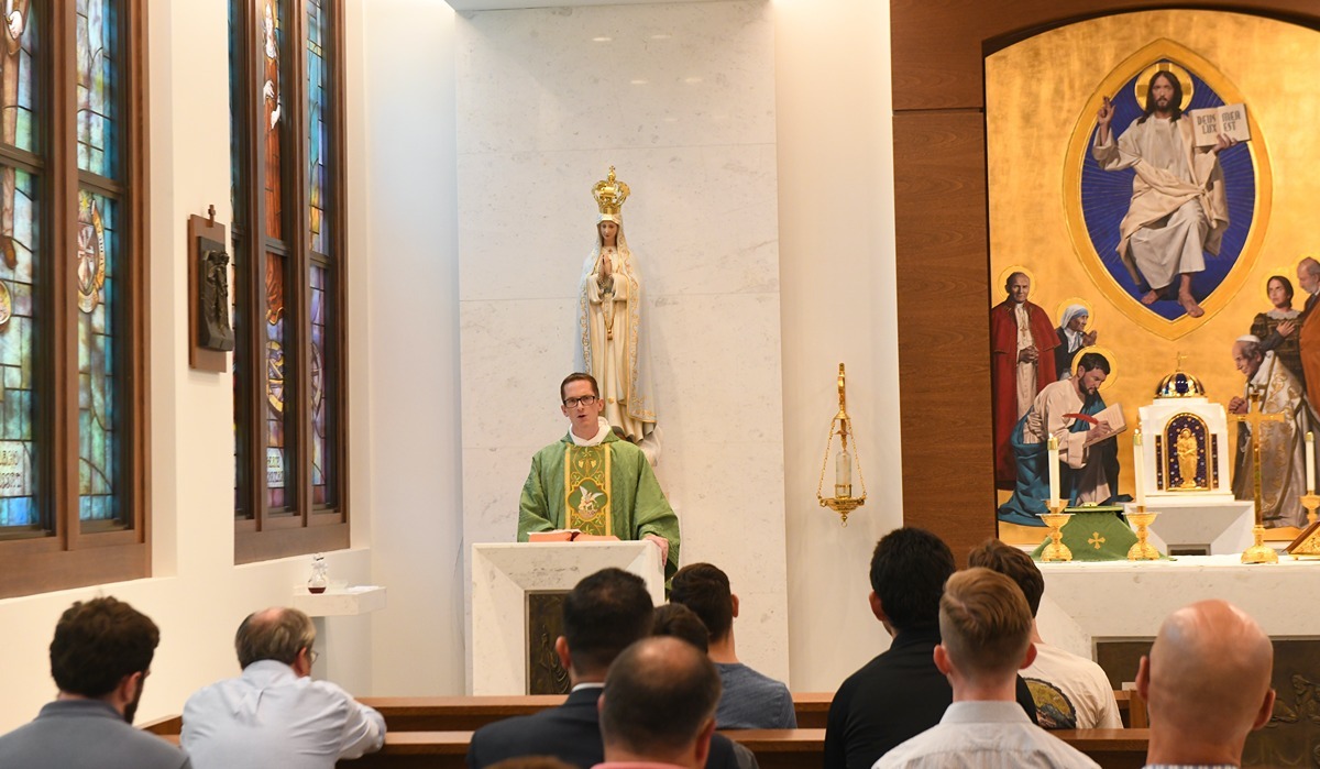 A healing Mass at The Catholic University of America brought the campus community together to pray for peace July 20 following several recent acts of violence on campus and in the University neighborhood.