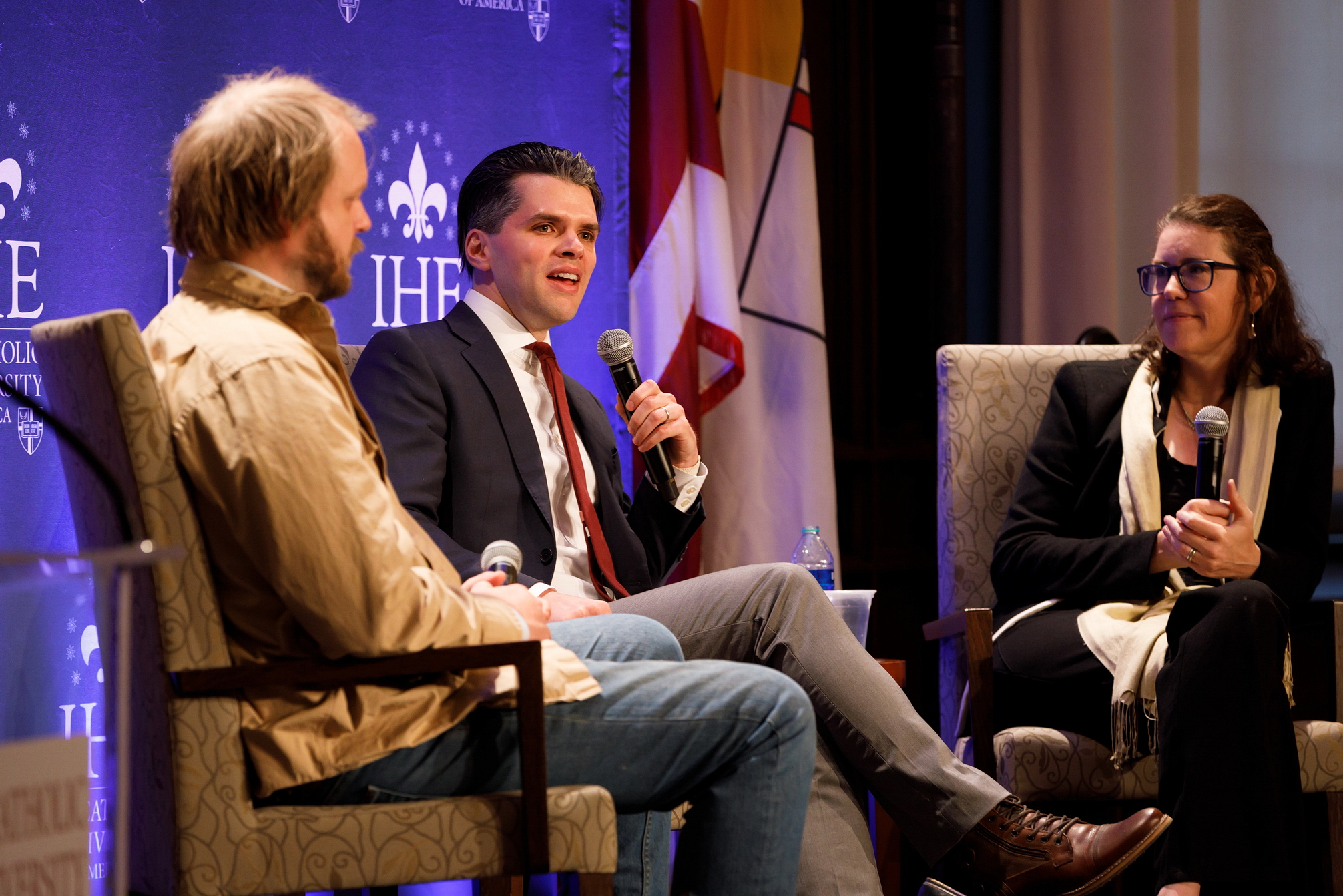 Visiting panelists presented opposing views on the idea of a free birth policy in the United States at a discussion held by the Institute for Human Ecology at The Catholic University of America April 25.&#160;