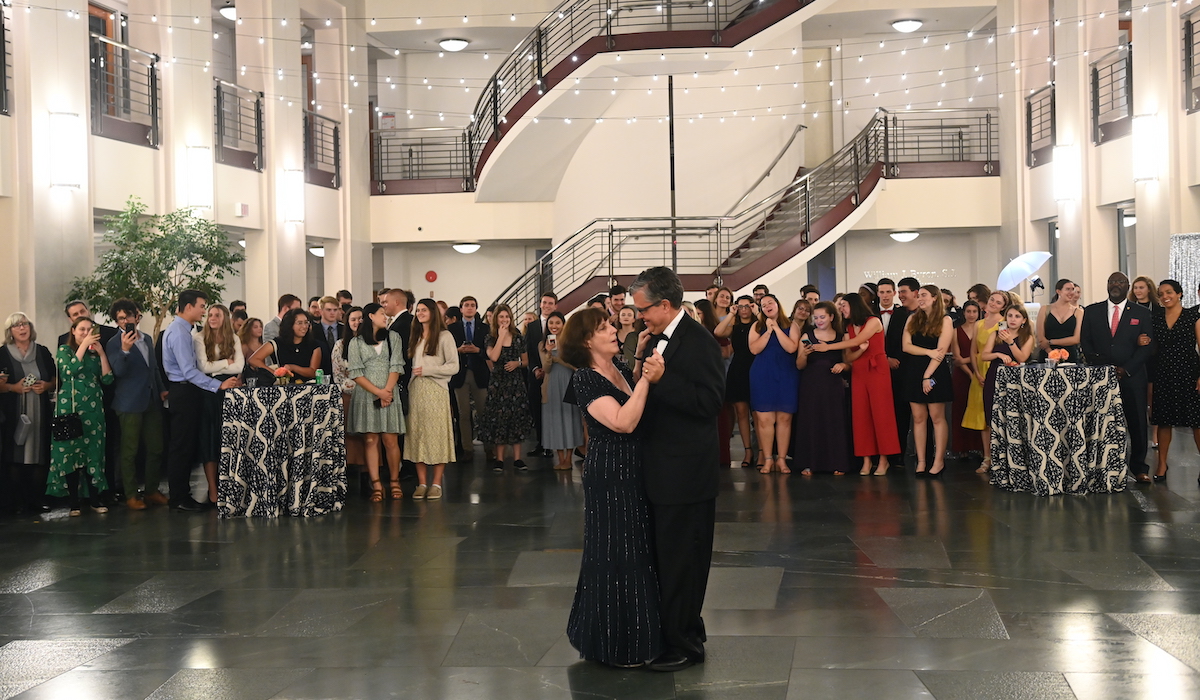 Dr. Kilpatrick dancing with his wife Nancy