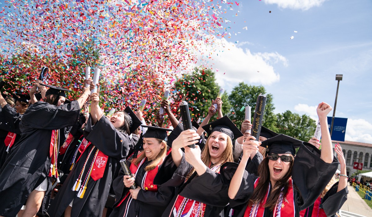 Time and time again, many of the students reflected on the often challenging journey that led to their graduation. They arrived four years ago during the heart of the COVID-19 pandemic, each on separate paths, but they left connected for life.