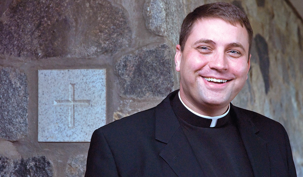 Monsignor James Shea smiling