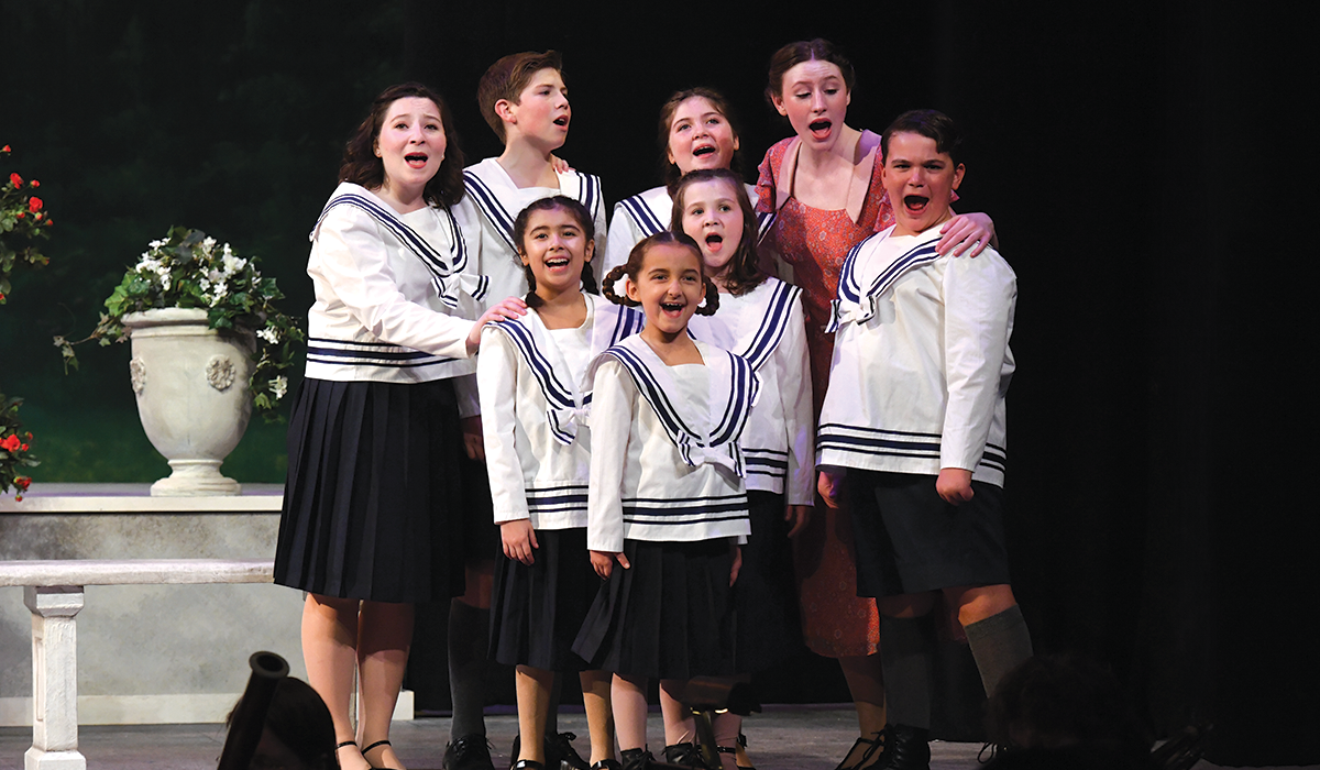 cast members performing a song in The Sound of Music