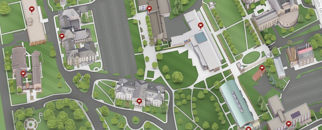 section of the campus map