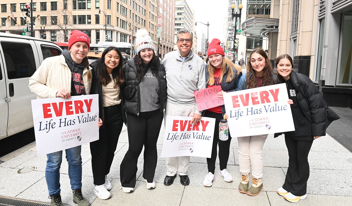 The University Joins the National March for Life in Celebration and Advocacy.