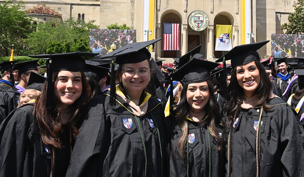 The first graduates from The Catholic University of America&#8217;s pilot program in Tucson, Arizona journeyed to Washington, D.C. this past weekend to celebrate their milestone moment with their fellow Cardinals at Commencement 2024.