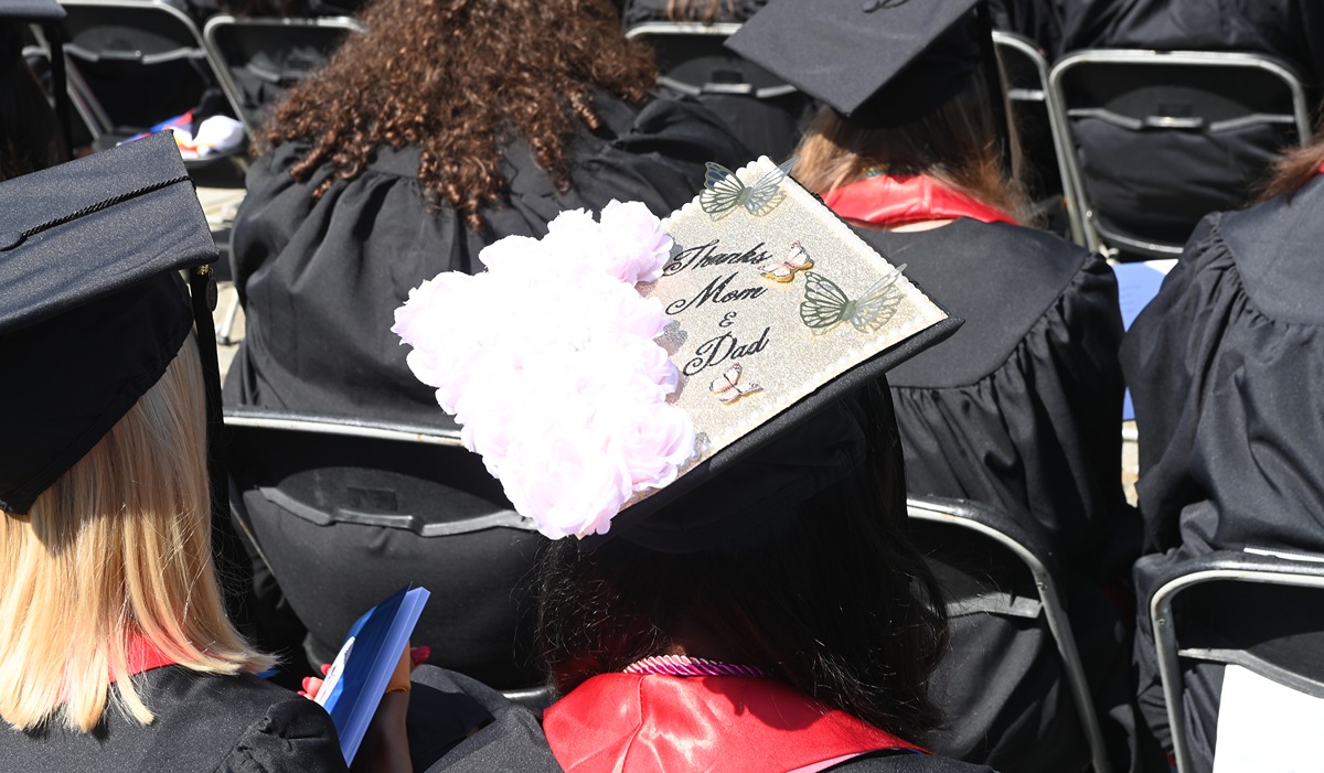 A graduates custom made cap