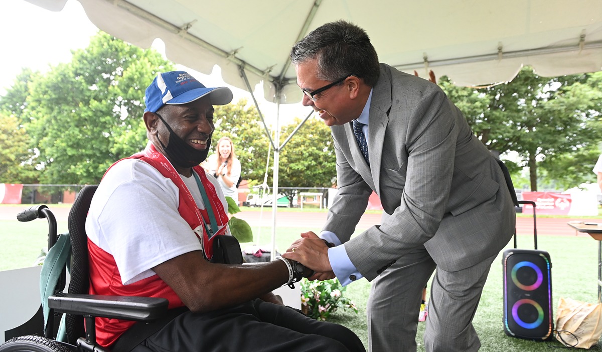 For over 20 years, The Catholic University of America has hosted the annual Special Olympics D.C. Summer Games, where adults and children with intellectual disabilities compete for gold.