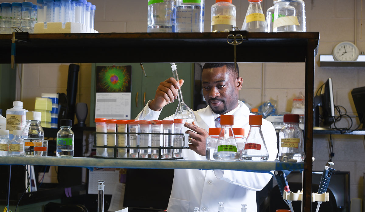 Man working in lab