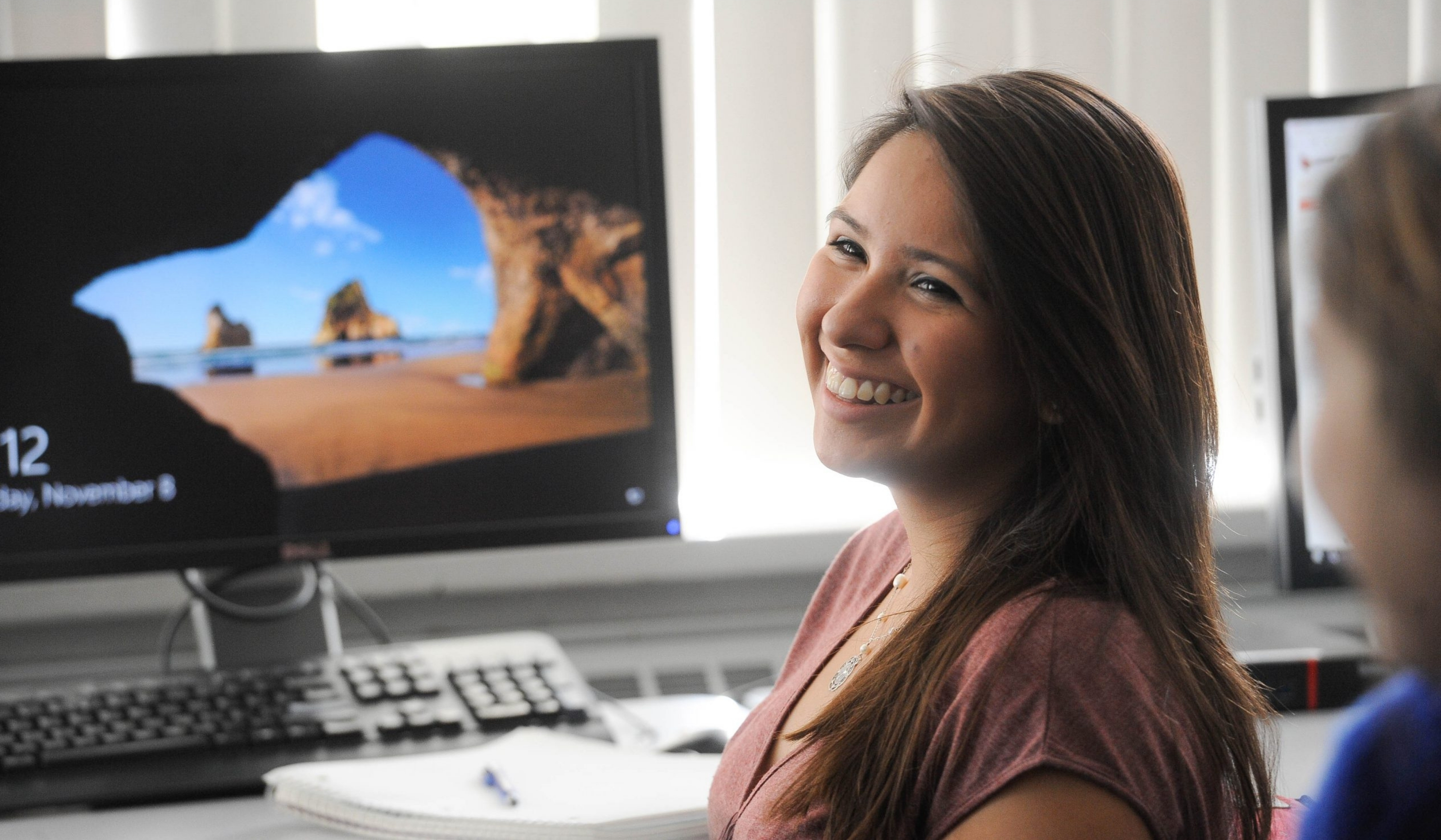 Person at computer