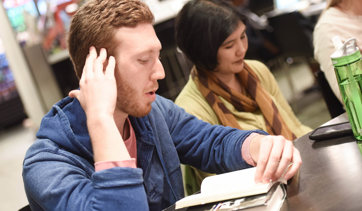 Students reading