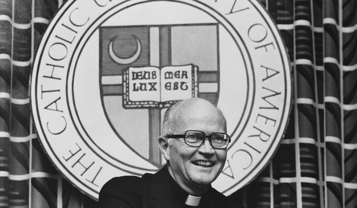 Father William J. Byron, S.J., served as the twelfth President of The Catholic University of America from 1982-1992