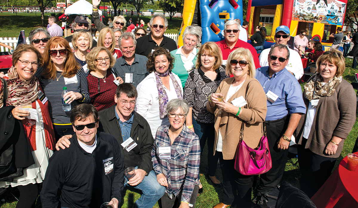 Class of 1974 at the 2014 Tent Party, Cardinal Weekend.