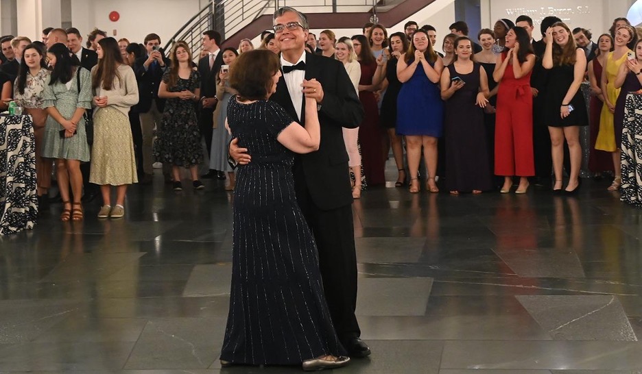 President Kilpatrick dancing with his wife Nancy