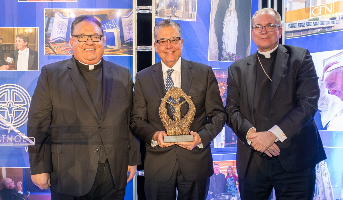 The Catholic Faith Network recently honored University President Peter Kilpatrick for his pioneering leadership in shaping the future of The Catholic University of America as a Christ-centered research institution that provides students an excellent foundation for life.&#160;