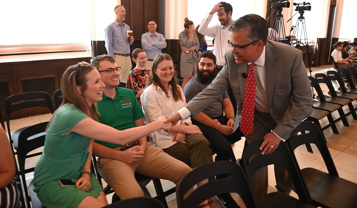 University President Dr. Peter K. Kilpatrick shared progress on leadership&#8217;s safety action plan and responded to community questions during a town hall on Wednesday.&#160;