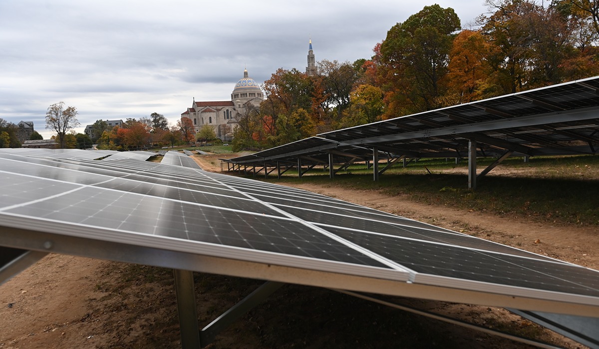 The West Campus solar array will showcase the University's prioritization of sustainability projects. 