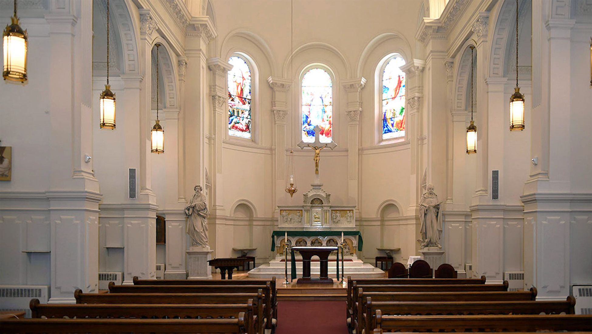 Saint Paul Chapel, located inside Caldwell Hall. 