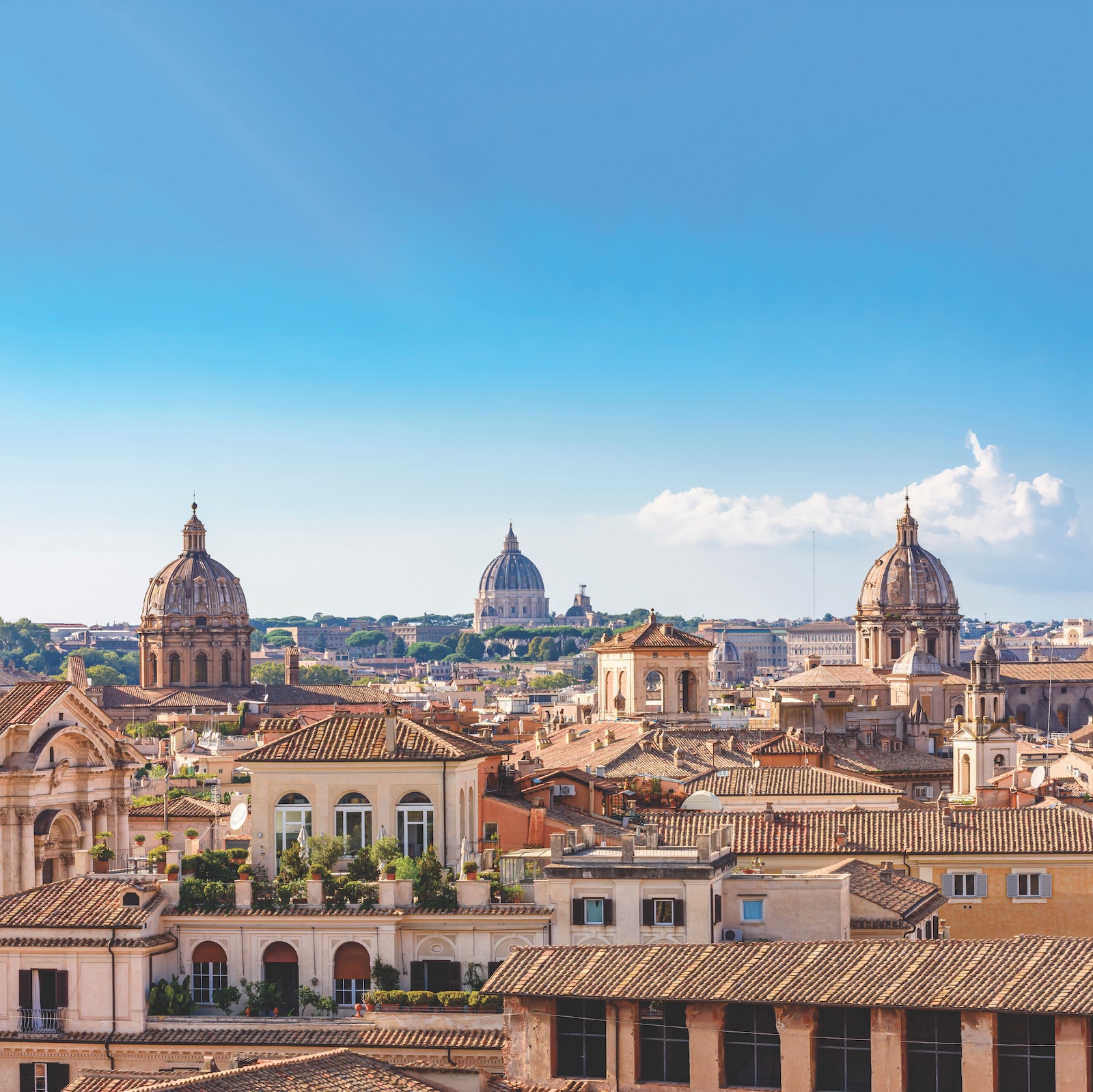 view of the rooftops of Rome