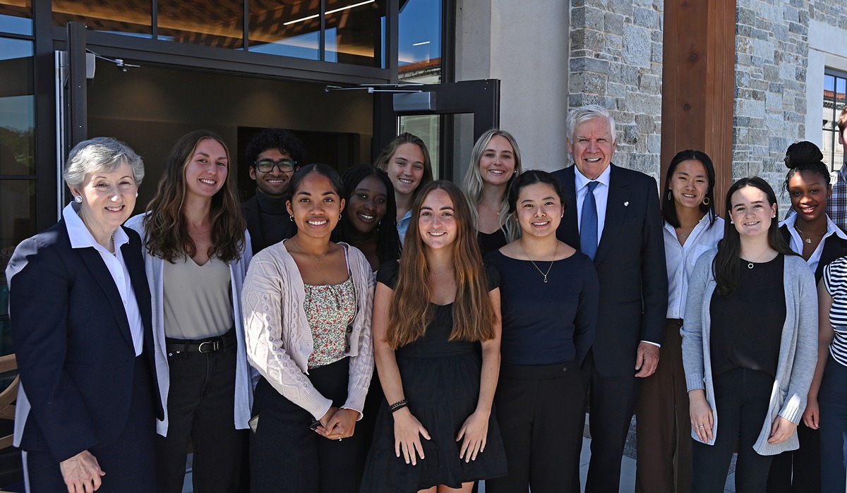 Group photo at the blessing of the Conway School of Nursing