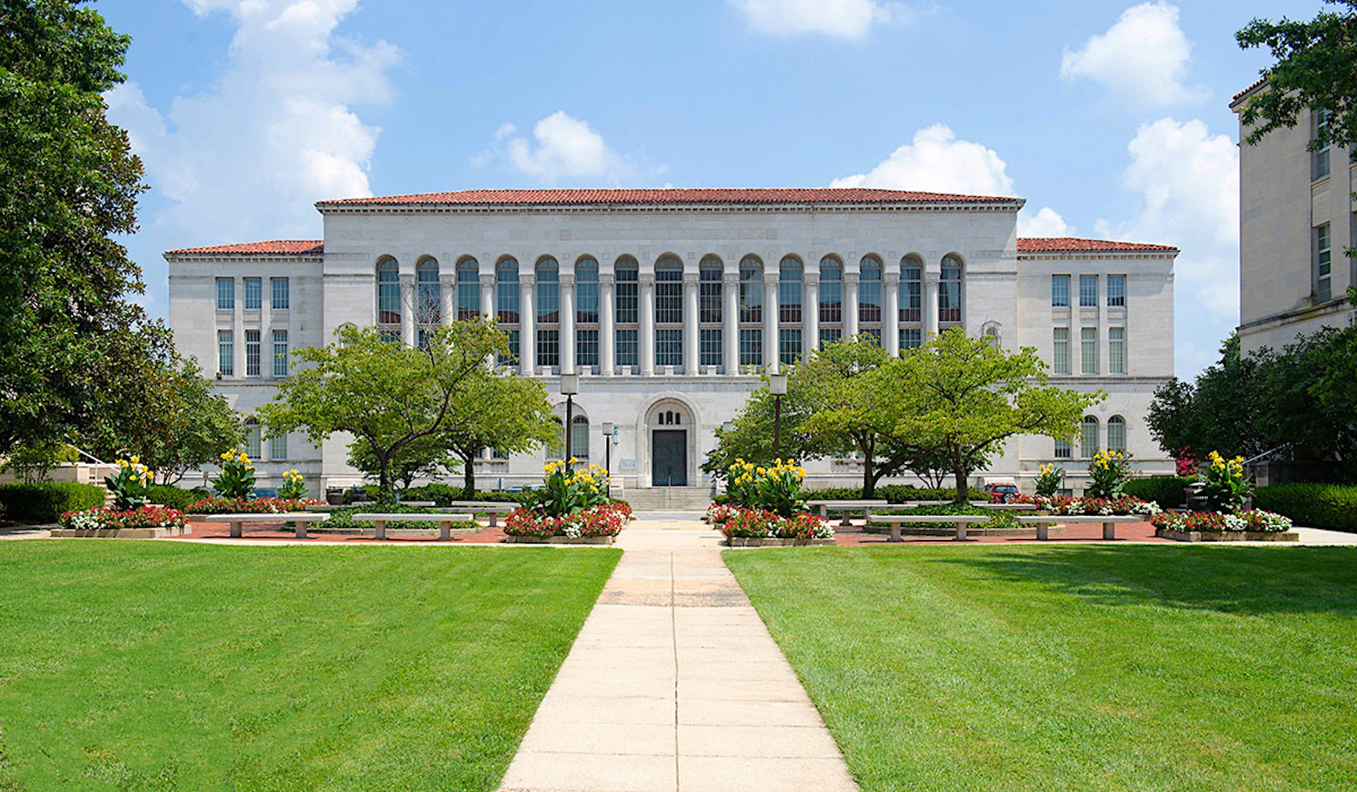 exterior of mullen library