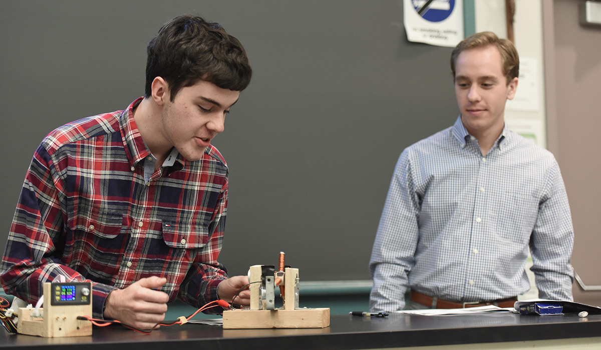 Students at work in the School of Arts & Sciences.