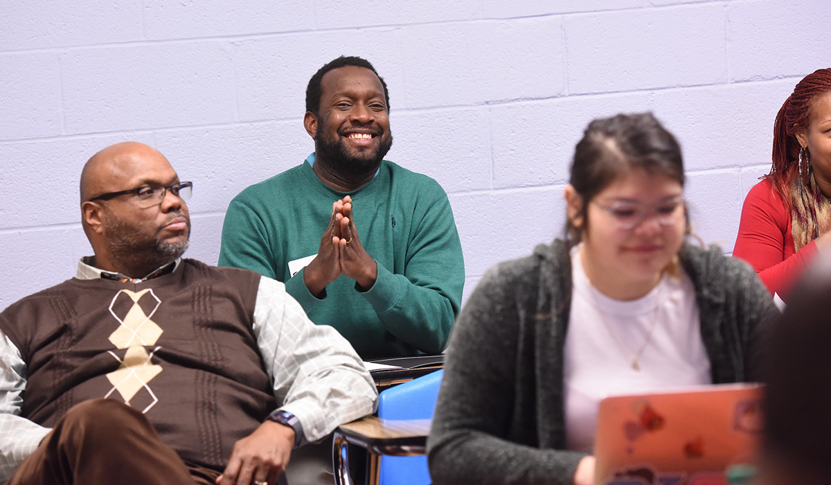 Students in class in the Metropolitan School of Professional Studies.