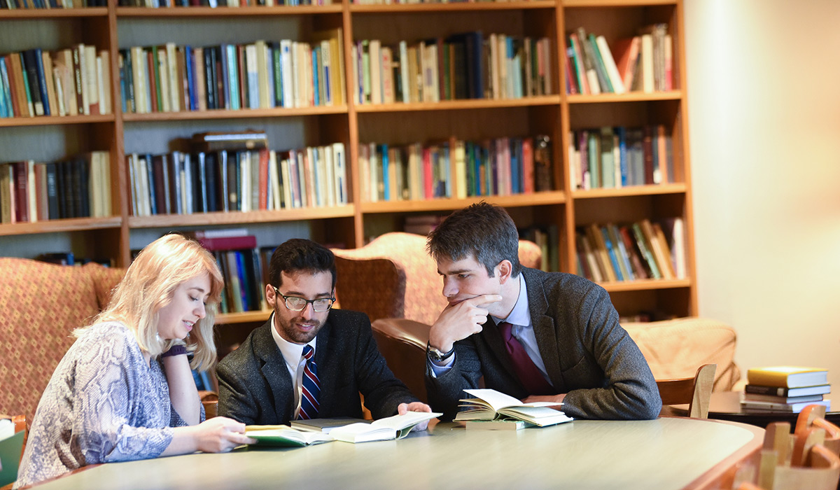 Students studying in the School of Philosophy.