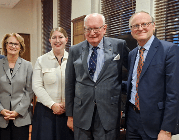 From left, Professor Mary Leary, Human Rights Commissioner Lorraine Finlay, John McCarthy QC, Professor Michael Quinlan