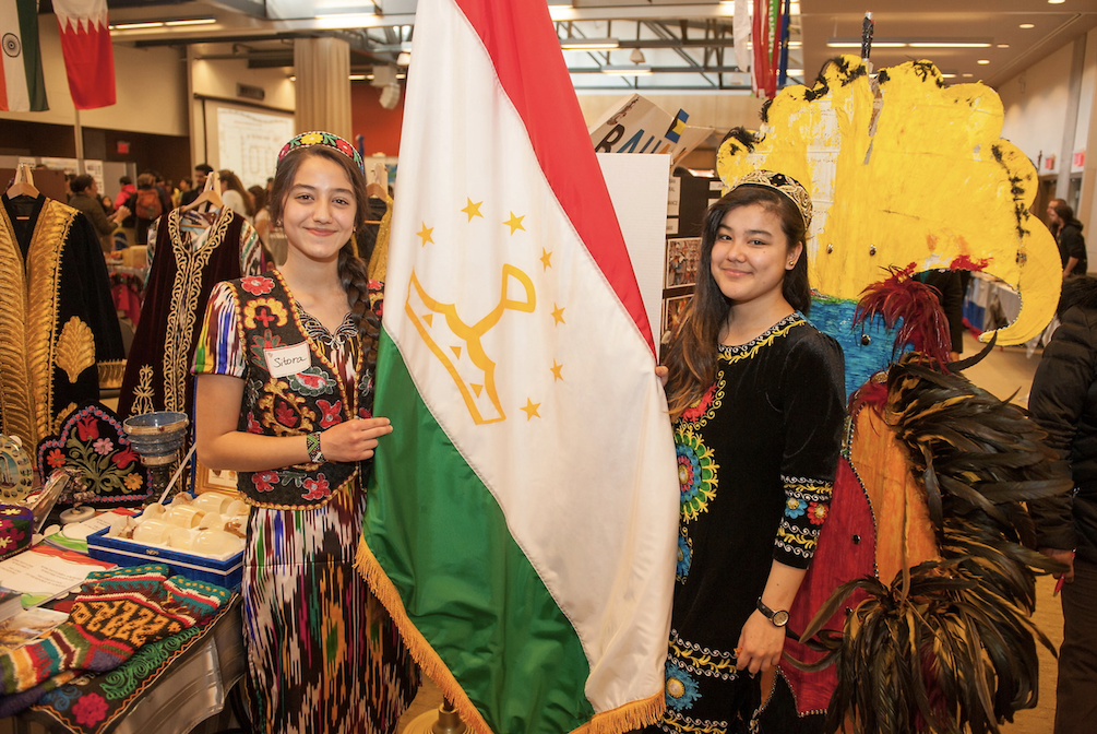 students at global fest