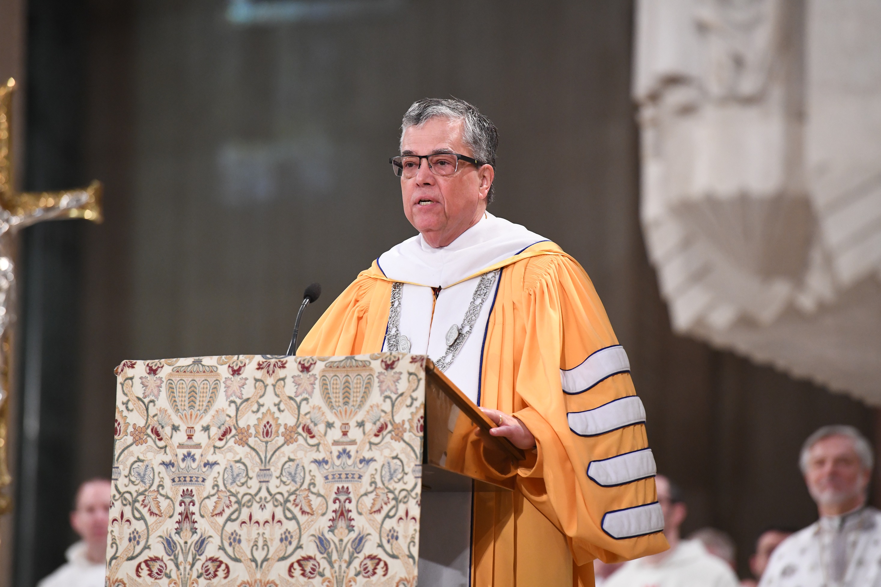 University Peter Kilpatrick gave thanks to all those gathered to honor the legacy of Saint Thomas Aquinas, a great and holy man who remains one of the greatest minds in Western history.