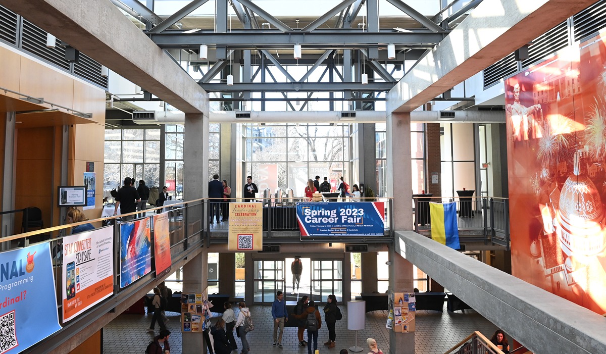 Career fair interior