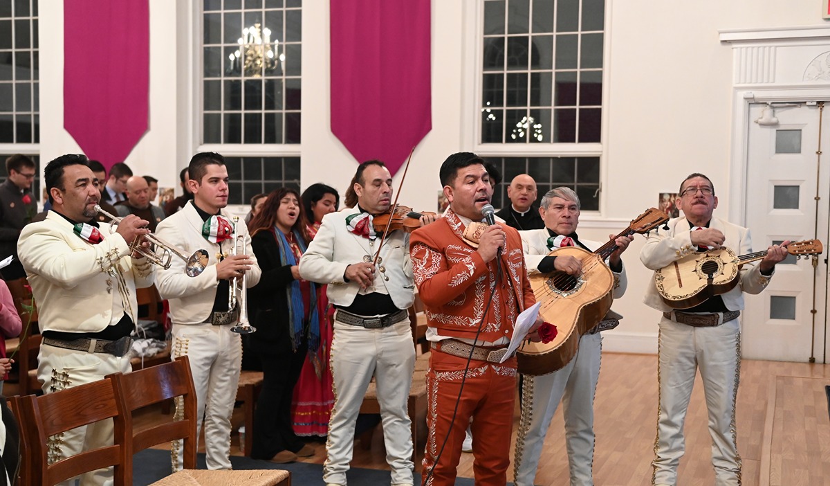 Mariachi band performing