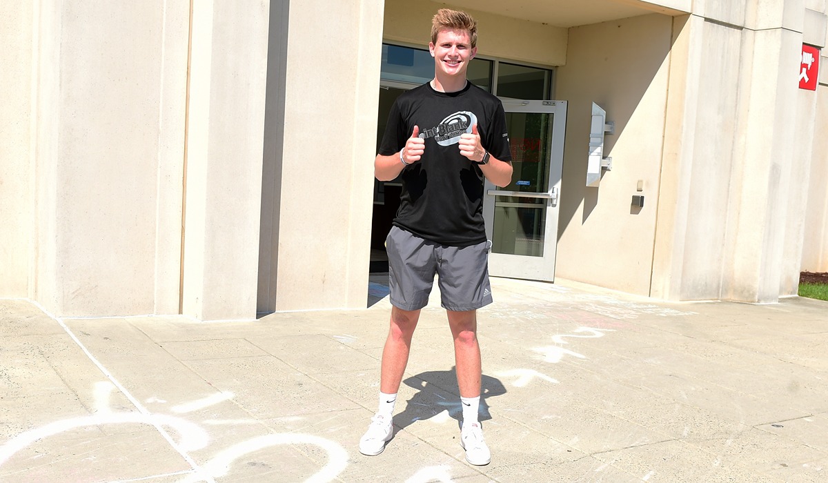 Ryan Eells showed up in 2020 hoping that movie theaters would soon re-open during the pandemic.  (Catholic University/Patrick G. Ryan)